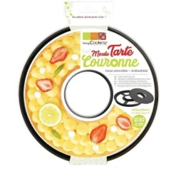 FIN DE SERIE Moule tarte couronne 30cm - ScrapCooking