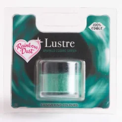 FIN DE SERIE Poudre alimentaire brillante vert 3g - Rainbow Dust