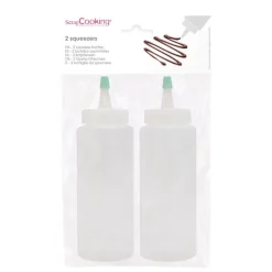 Flacon décoration plastique x2 - ScrapCooking