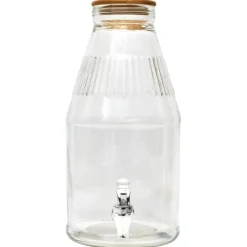 Fontaine à boisson couvercle bois 3,8L - Home Déco Factory