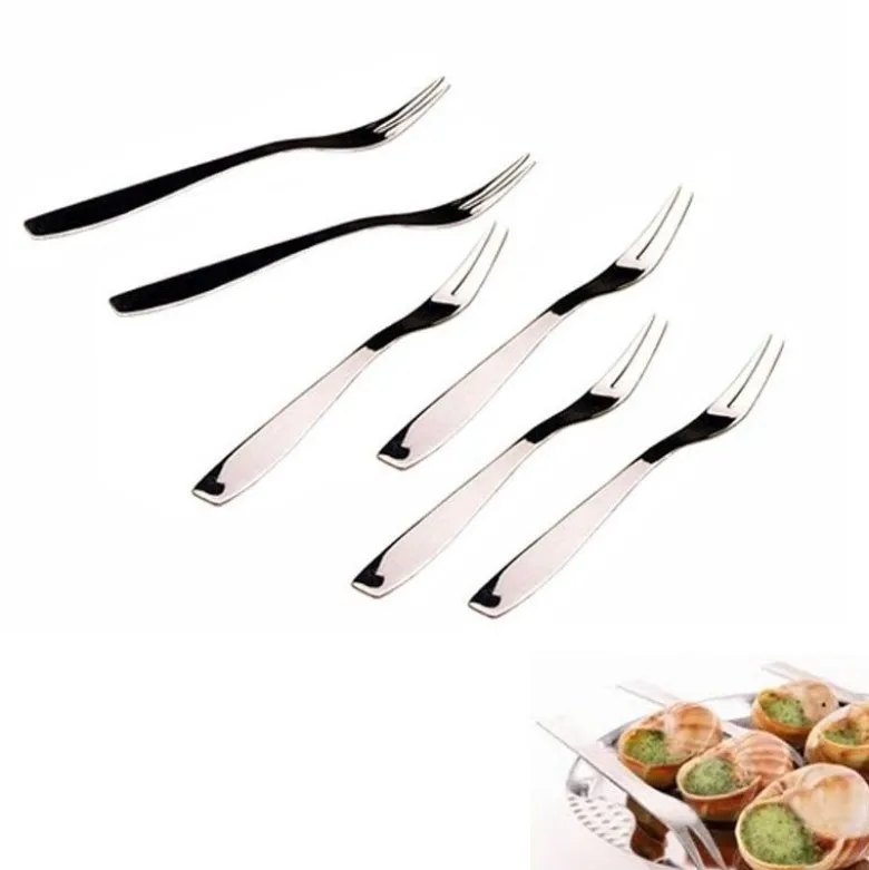 Fourchette à escargots inox x6 - Chevalier
