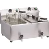 Friteuse inox 2 bacs 8L avec vidange Mastercook