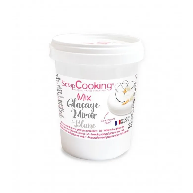 Glaçage miroir blanc 220g - ScrapCooking