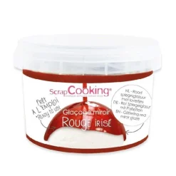 Glaçage miroir rouge irisé 300g - ScrapCooking