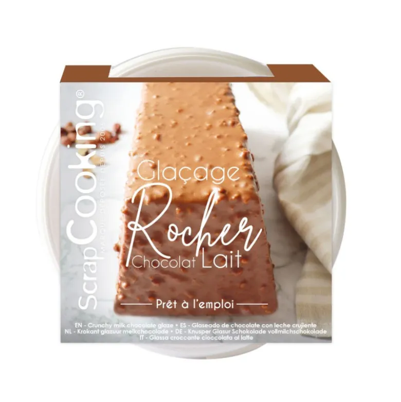 Glaçage rocher prêt à l'emploi chocolat lait 400g - ScrapCooking