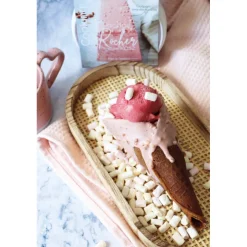 Glaçage rocher prêt à l'emploi chocolat rose 400g - Scrapcooking