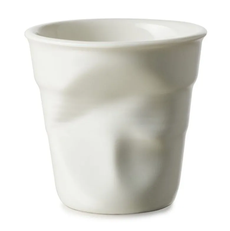 Gobelet froissé blanc coquille 8cl - Revol