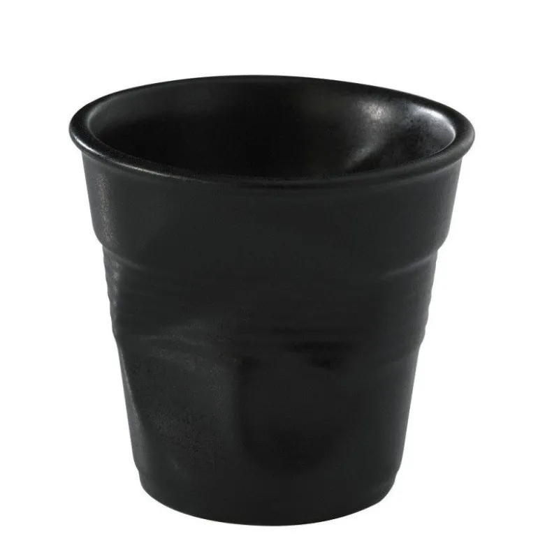 Gobelet froissé 18cl Noir Satiné - Revol