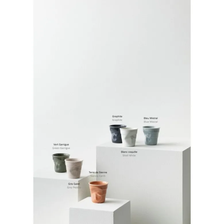 Gobelet froissé gris galet 18cl - Revol