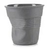 Gobelet froissé gris 100% recyclé 8cl - Revol