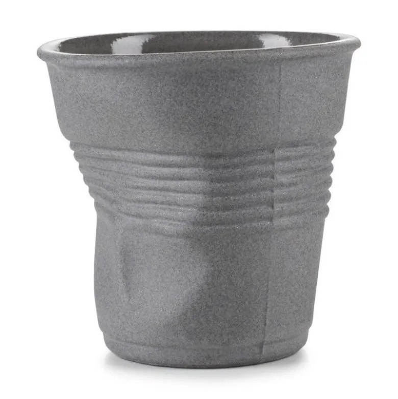 Gobelet froissé gris 100% recyclé 8cl - Revol