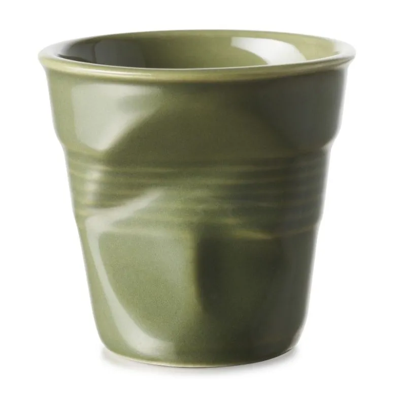 Gobelet froissé vert garrigue 18cl - Revol