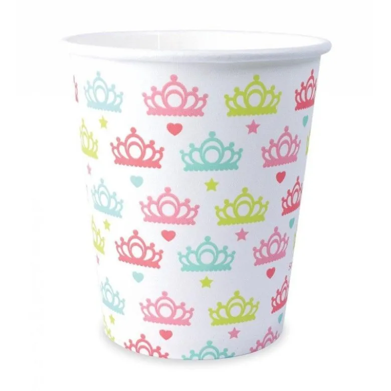 8 gobelets Princesse 25cl - ScrapCooking