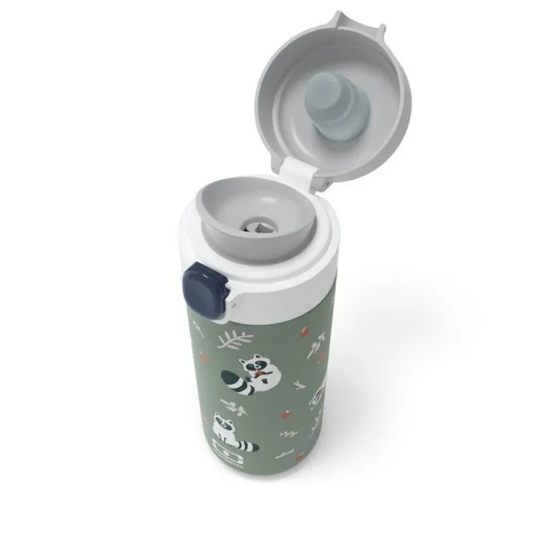 Gourde isotherme MB Pop Vert Raccoon - Monbento