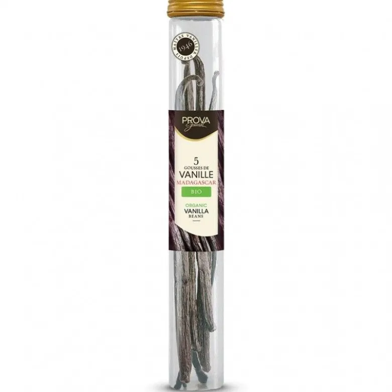 Gousse de vanille Bourbon Madagascar Bio x5 - Prova Gourmet