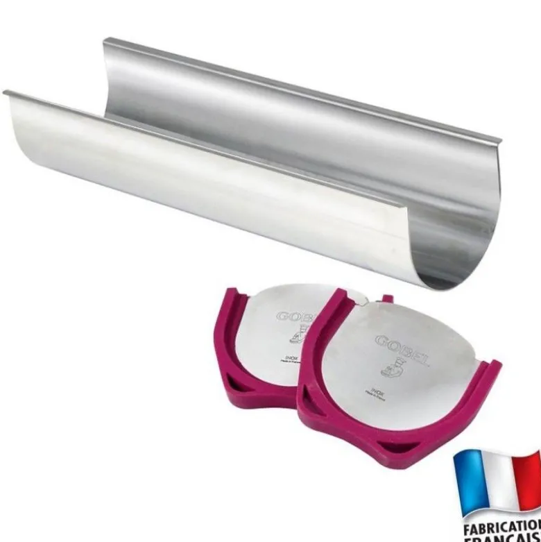 Gouttière à bûche inox 30 cm démontable - Gobel