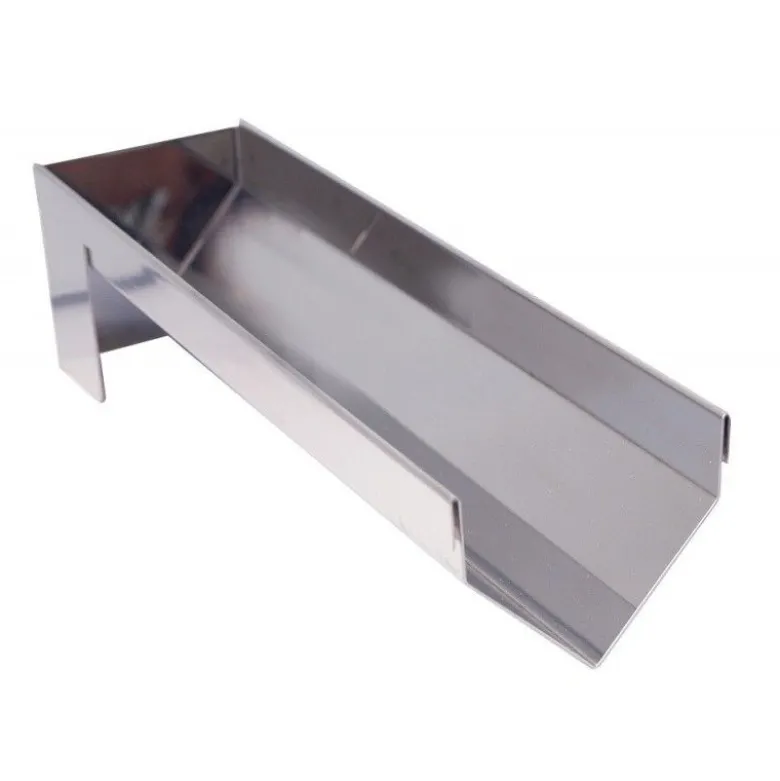 Gouttière à bûche inox triangle - De Buyer