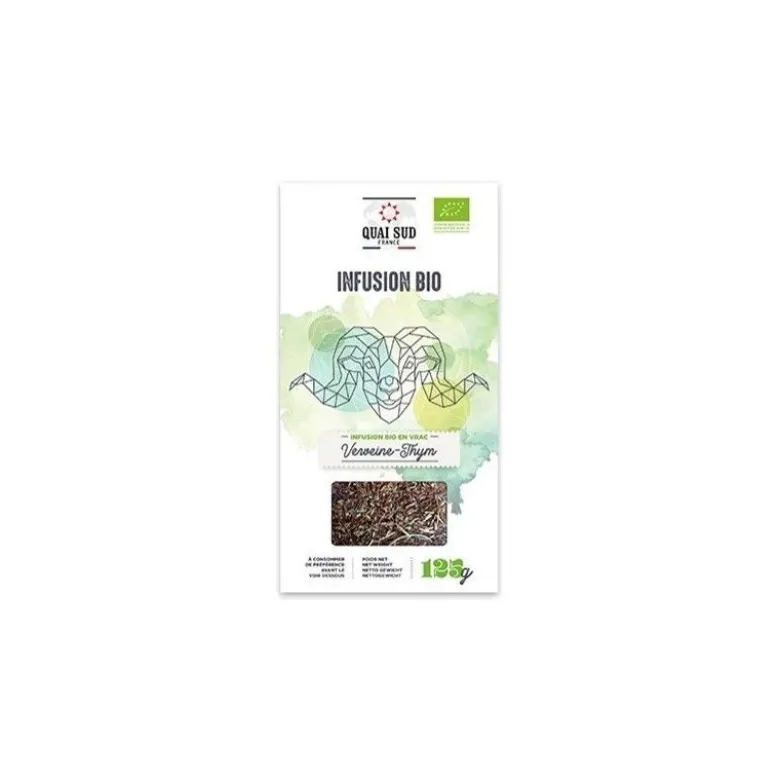 Infusion Bio Verveine Thym 125g - Quai Sud