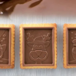 Kit Biscuit Chocolat Rectangulaire Noël 4,7 x 5,7 cm (x6) - Silikomart