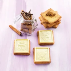 Kit Biscuit Chocolat Rectangulaire Noël 4,7 x 5,7 cm (x6) - Silikomart