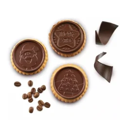 Kit Biscuit Chocolat Rond Noël Ø 5,7 cm (x6) - Silikomart