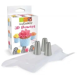 Kit 3 douilles fleurs - ScrapCooking