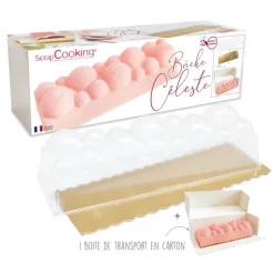 Kit moule bûche Céleste - ScrapCooking