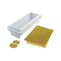 Kit moule bûche Maya tapis silicone déco 3D - Silikomart