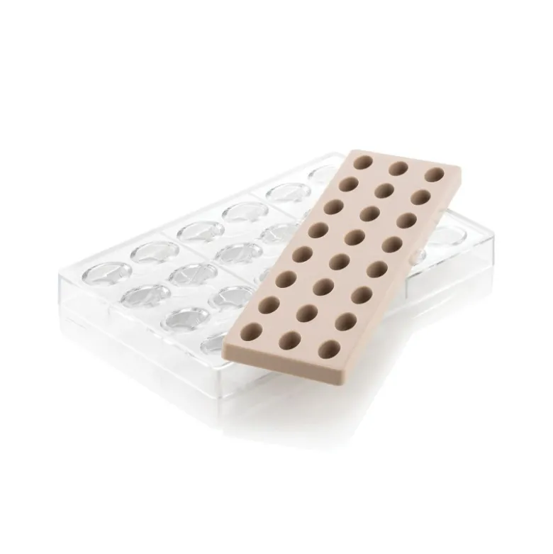 Kit Moule Chocolat Ovale avec Insert (x24) Chocado - Silikomart