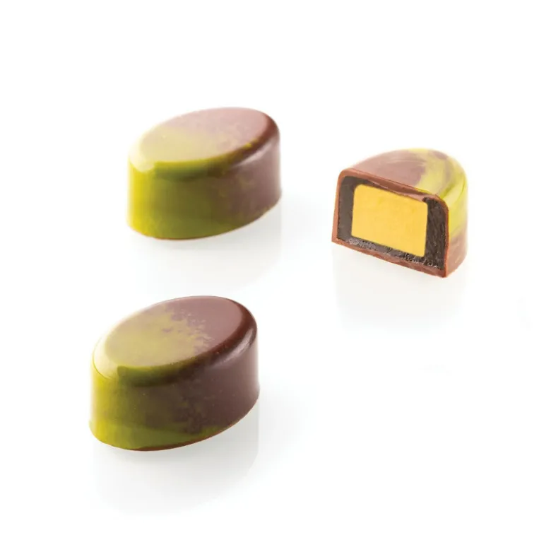 Kit Moule Chocolat Ovale avec Insert (x24) Chocado - Silikomart