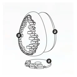 Kit moule Oeuf Wall x2 - Pavoni