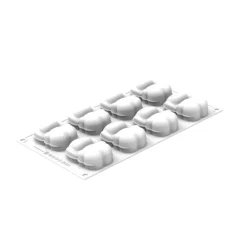 Kit Moule Silicone Lapin 7,6 x 5 x H 2,8cm (x8) - Silikomart