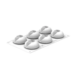 Kit Moule Silicone Maritozzo Ø 6,8 x H 4 cm (x6) - Silikomart