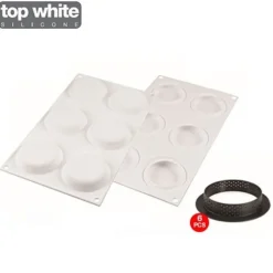 Kit moule tarte silicone 8 cm - Silikomart