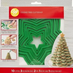 Kit Sapin Noel biscuit 3D - Wilton
