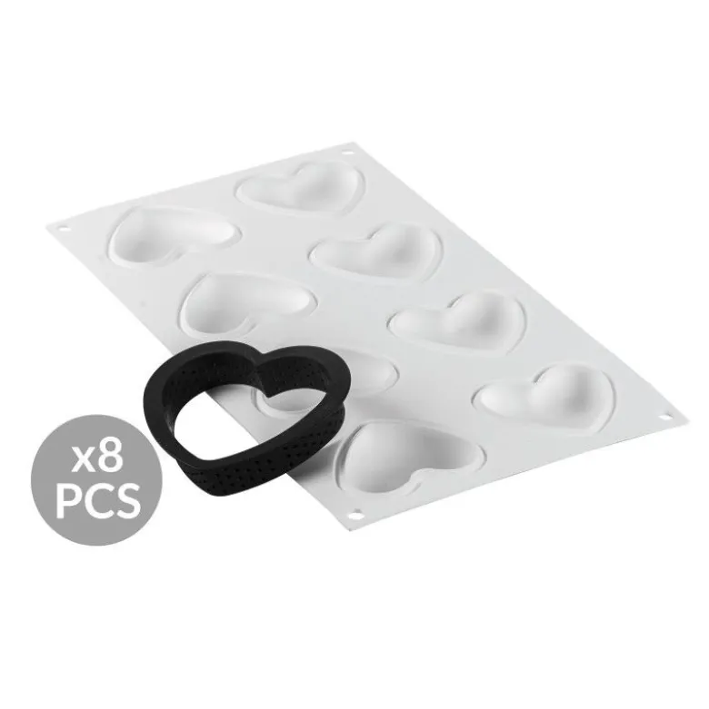 Kit Tarte Ring Amore 8cm - Silikomart Professional
