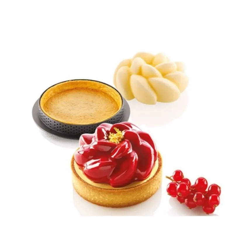 Kit Tarte Ring Fleur Michalak 8cm x6 - Silikomart Professional