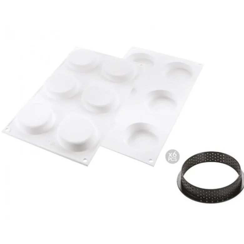 Kit Tarte Ring Klassik Michalak x6 - Silikomart Professional