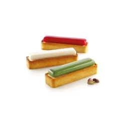 Kit Tarte Ring Rectangle 12x3,5cm x6 - Silikomart Professional