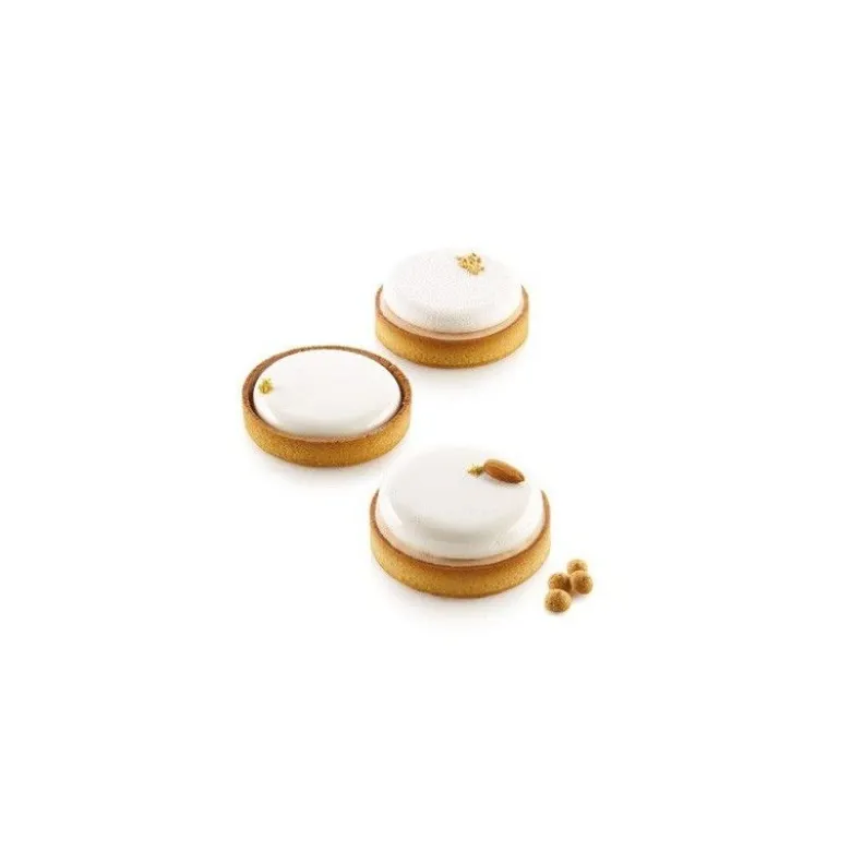 Kit Tarte Ring Round 10cm x4 - Silikomart Professional