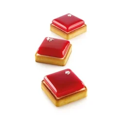 Kit Tarte Ring Square 8cm - Silikomart Professional
