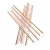 Longue bougie anniversaire rose pastel blanc or x16 - Anniversary House