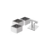 Lot de 3 carrés 6 cm + 1 poussoir - Patisse