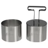 Lot de 2 cercles 7 cm + 1 poussoir - Patisse