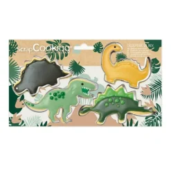 Lot de 4 Emporte-Pièces Dinosaure - Scrapcooking