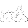 Lot de 4 Emporte-Pièces Licorne - Scrapcooking