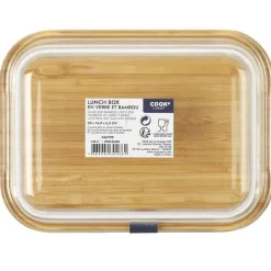 Lunchbox verre couvercle bambou 1L - Cook Concept