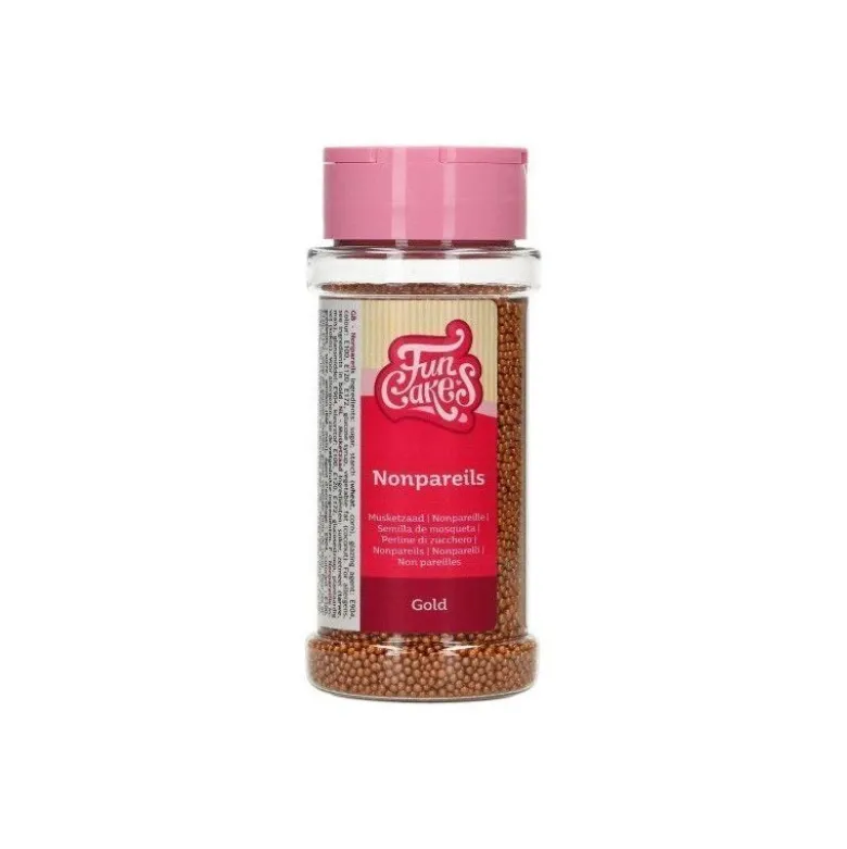 Mini billes de sucre dorée 80g - FunCakes