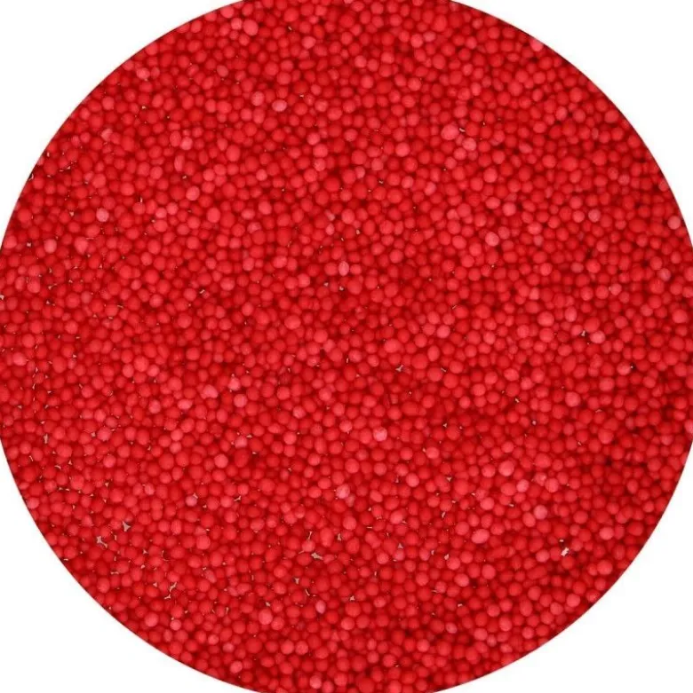 Mini billes en sucre rouge 80g - FunCakes