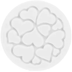 Mini Moule Silicone Cœur ⌀ 6 x H 0,2 cm (x6) - Silikomart